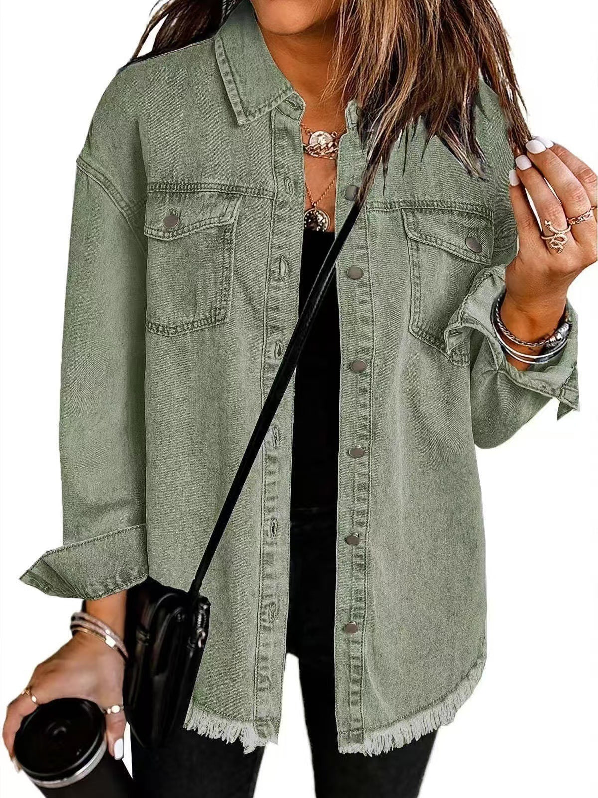 Zianna - Classic Casual Denim Jacket