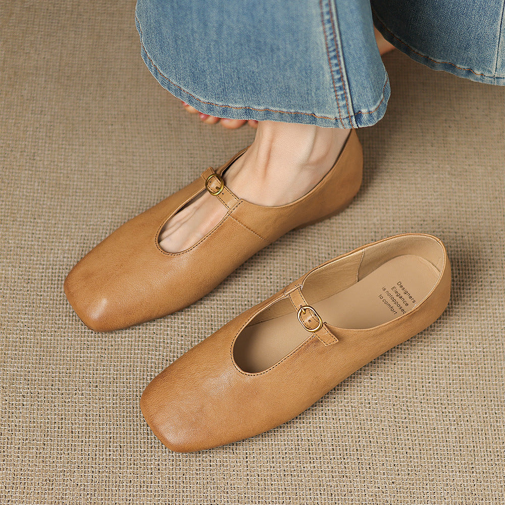Laylani - High-Vamp Mary Jane Flat