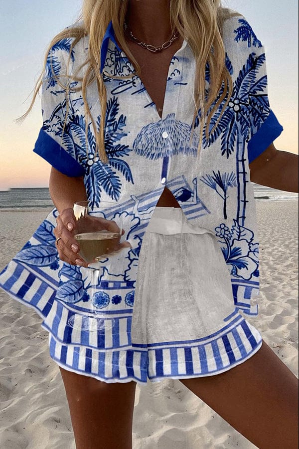 Alexa - 2-Piece Summer Linen Co-Ord Set