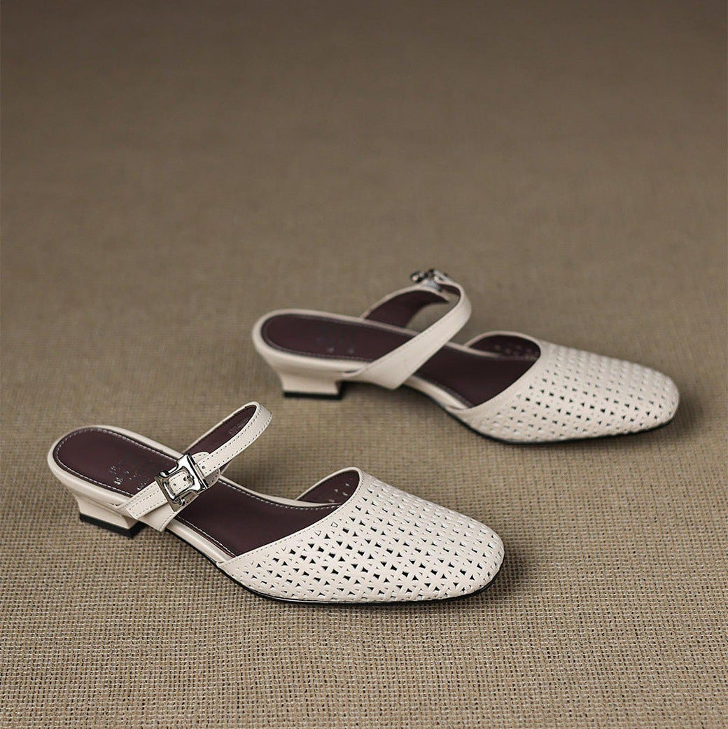 Tabitha - Genuine Leather Mules