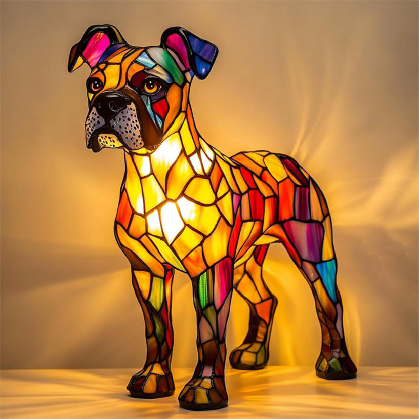 King - Colored Dog Lamp