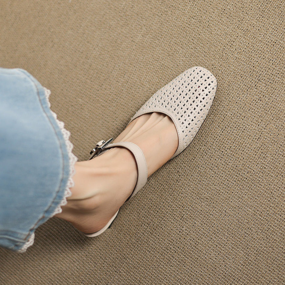 Tabitha - Genuine Leather Mules