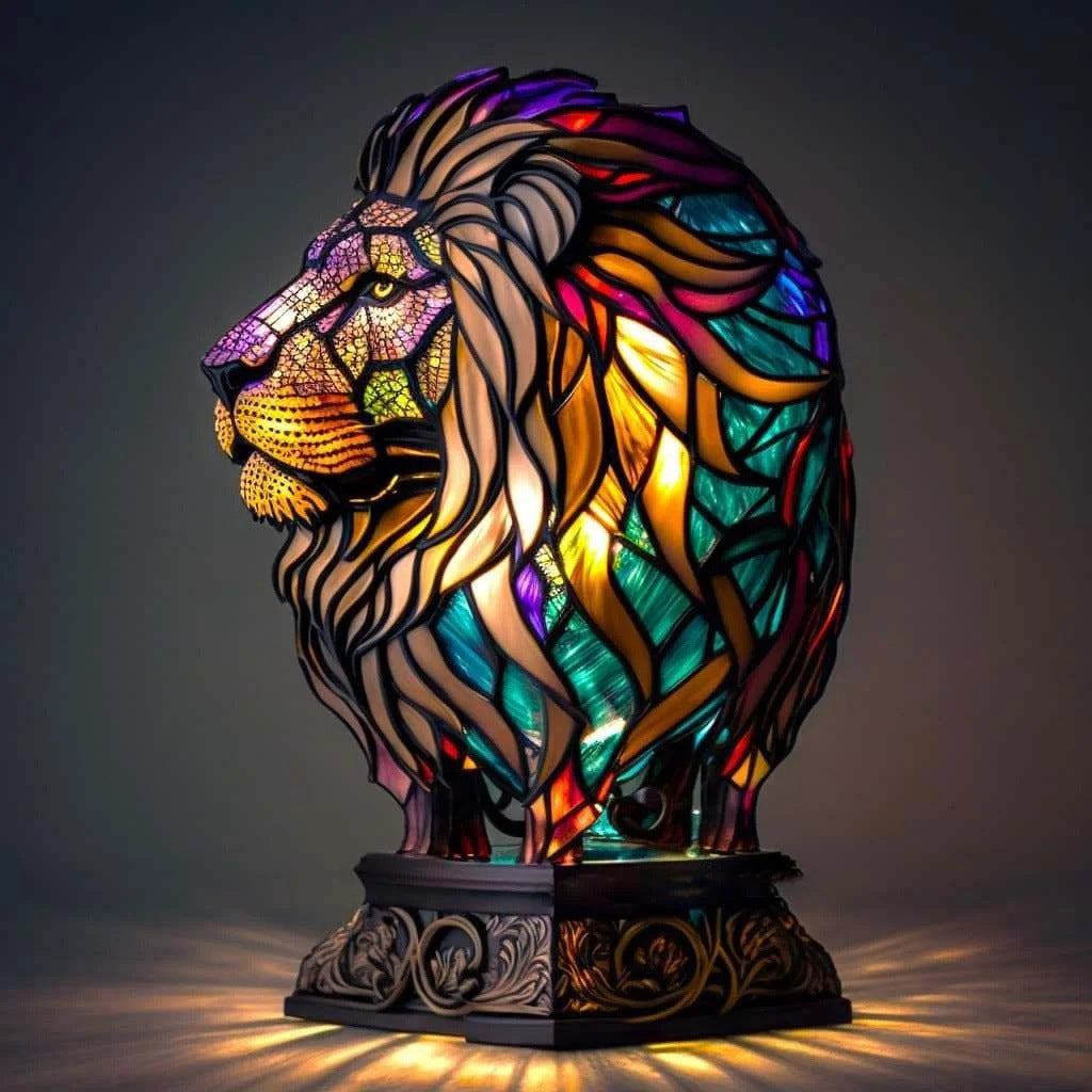 Simba - Colored Lion Lamp