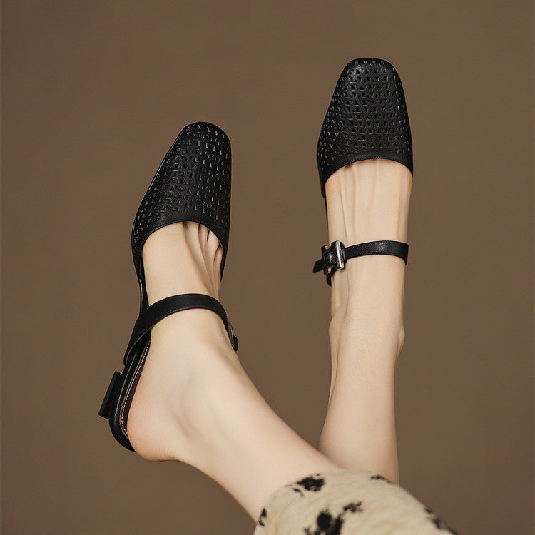 Tabitha - Genuine Leather Mules