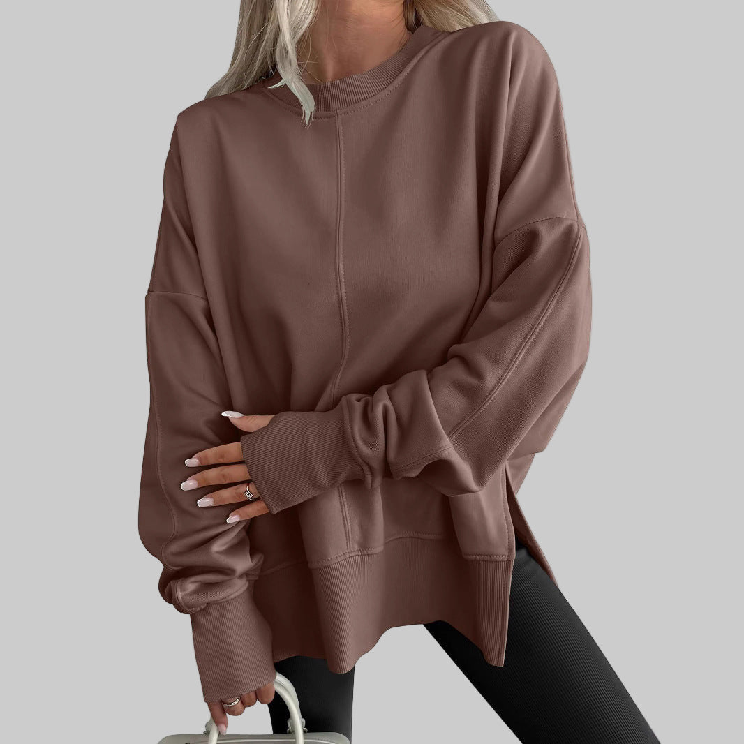 Glenda – Oversized Long Sleeve Sweatshirt for Effortless Comfort