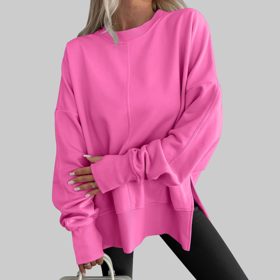 Glenda – Oversized Long Sleeve Sweatshirt for Effortless Comfort