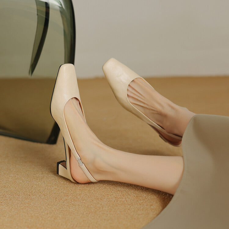 Romi - Genuine Leather Slingbacks