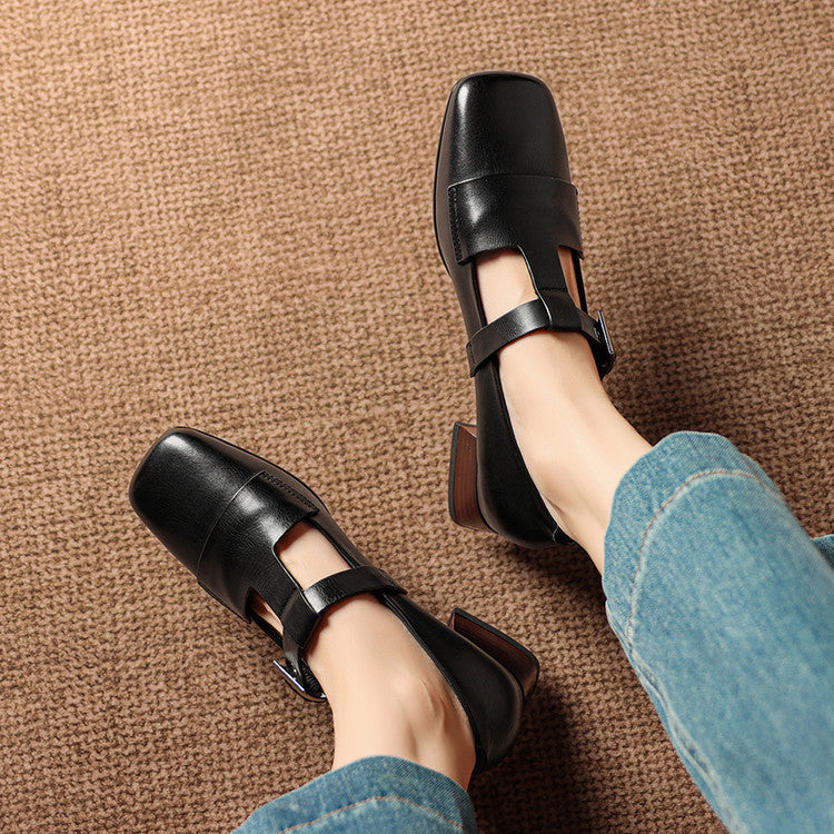 Matilda - Genuine Leather Heels