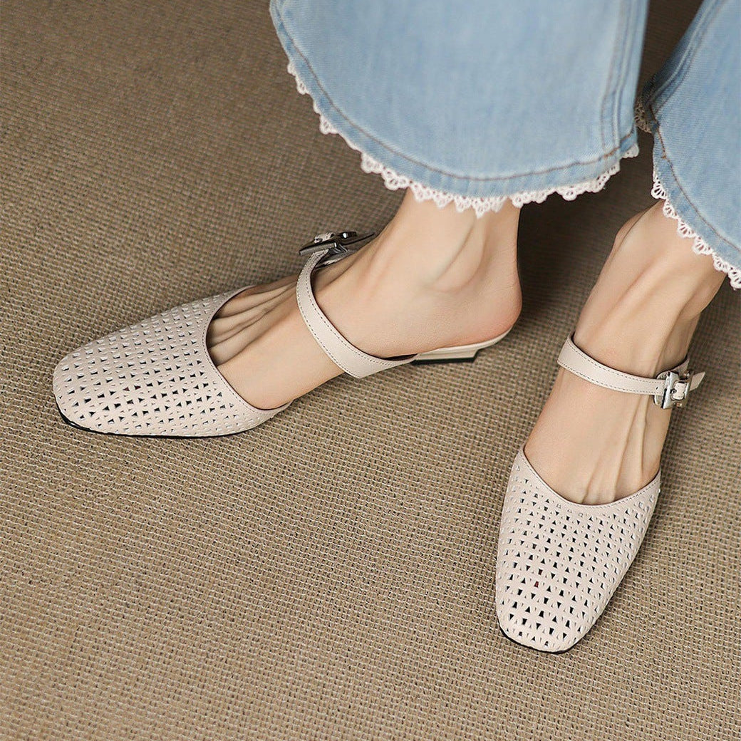Tabitha - Genuine Leather Mules