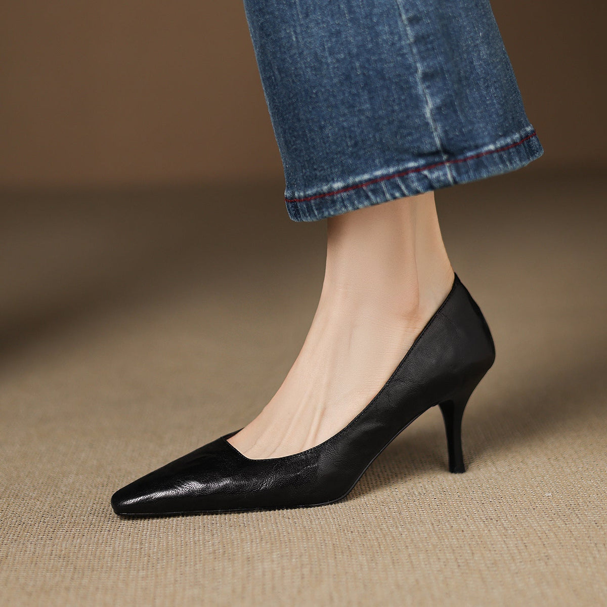 Ensley - Genuine Leather Heels