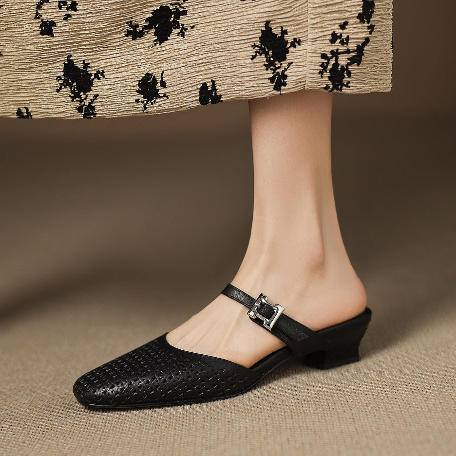 Tabitha - Genuine Leather Mules