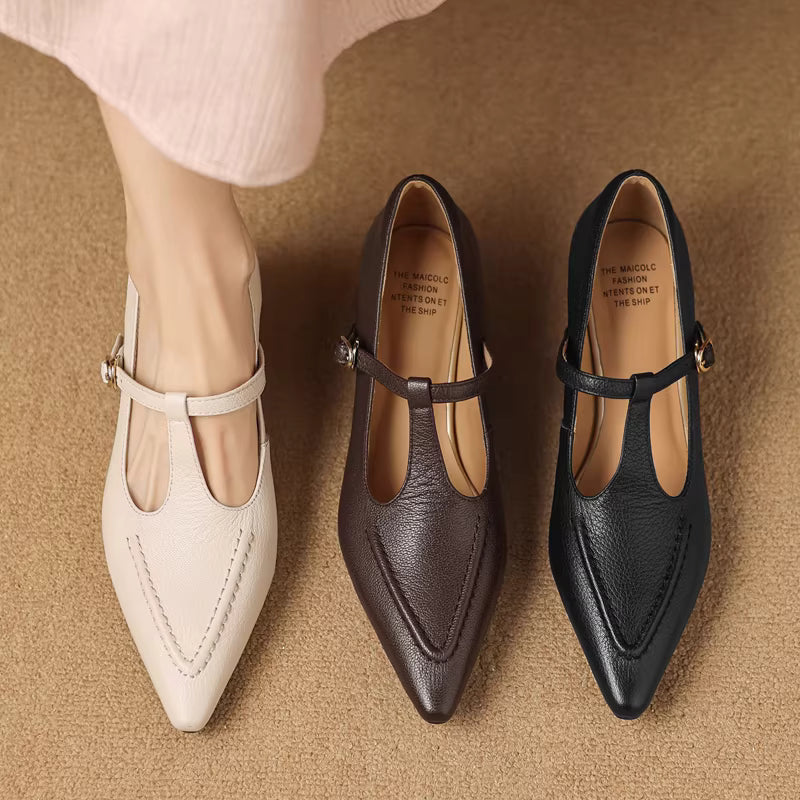 Liv - Genuine Leather Heels