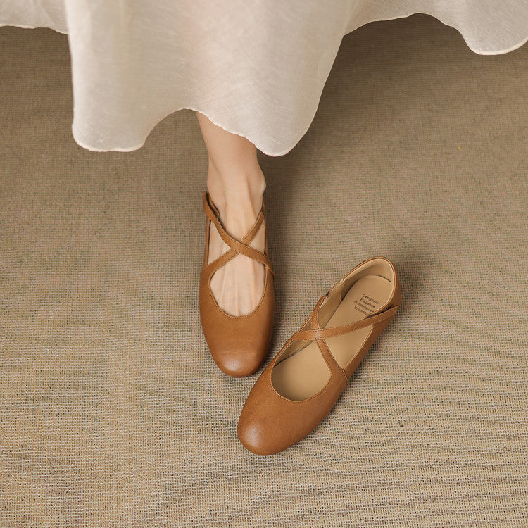Laurel - Genuine Leather Flats