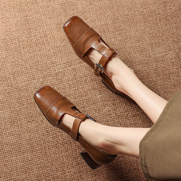 Matilda - Genuine Leather Heels