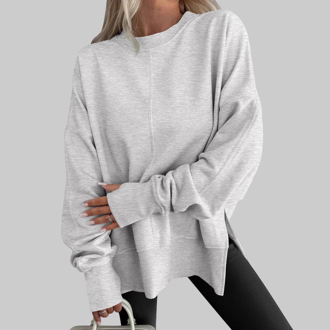 Glenda – Oversized Long Sleeve Sweatshirt for Effortless Comfort