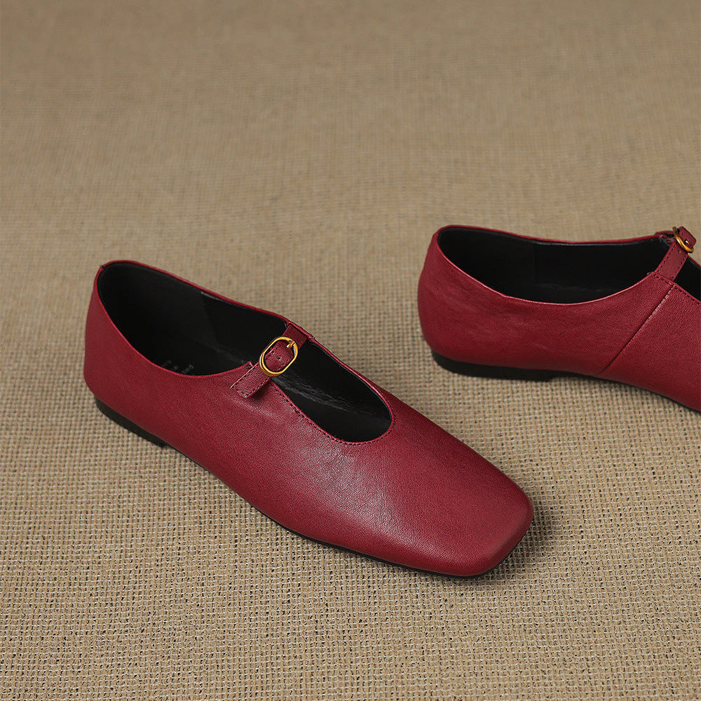Laylani - High-Vamp Mary Jane Flat