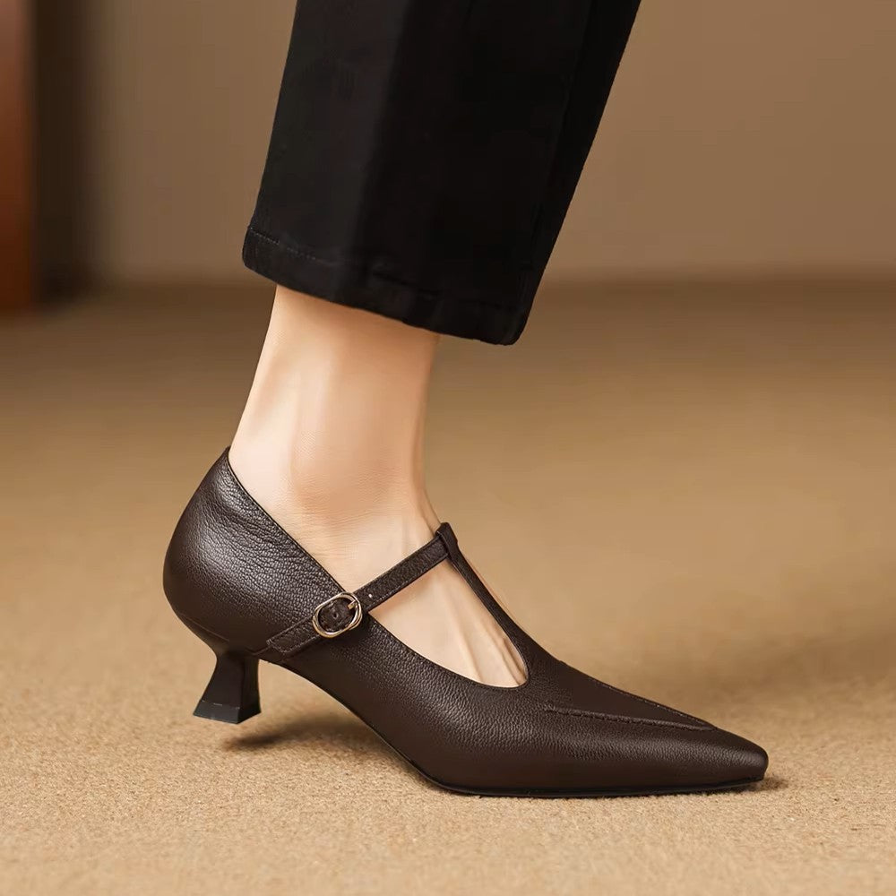 Liv - Genuine Leather Heels