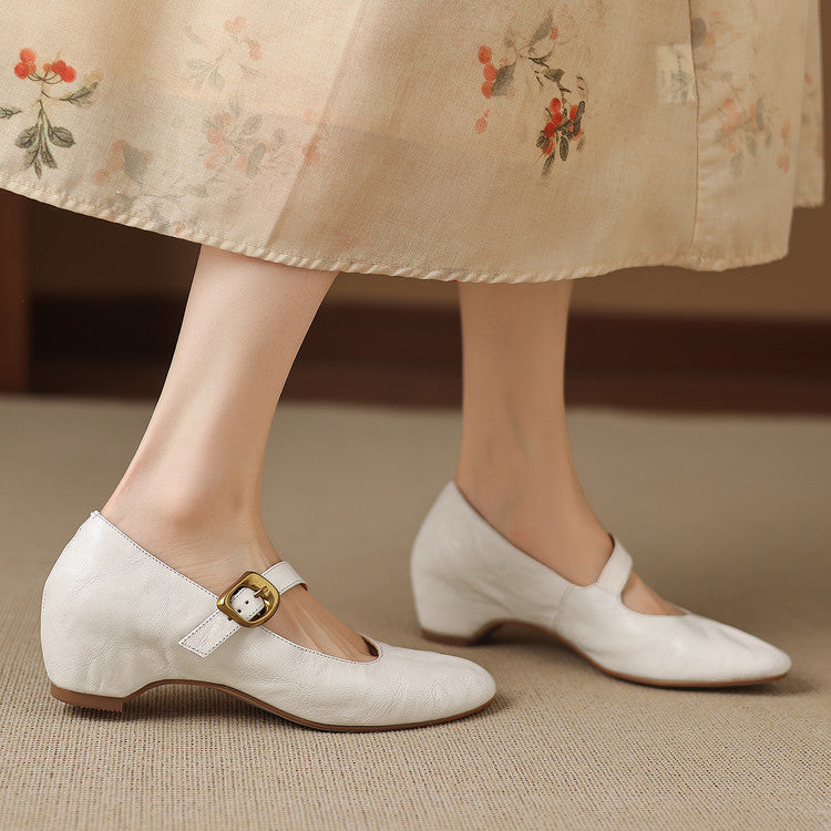 Samira - Round-Toe Mary Jane Flat