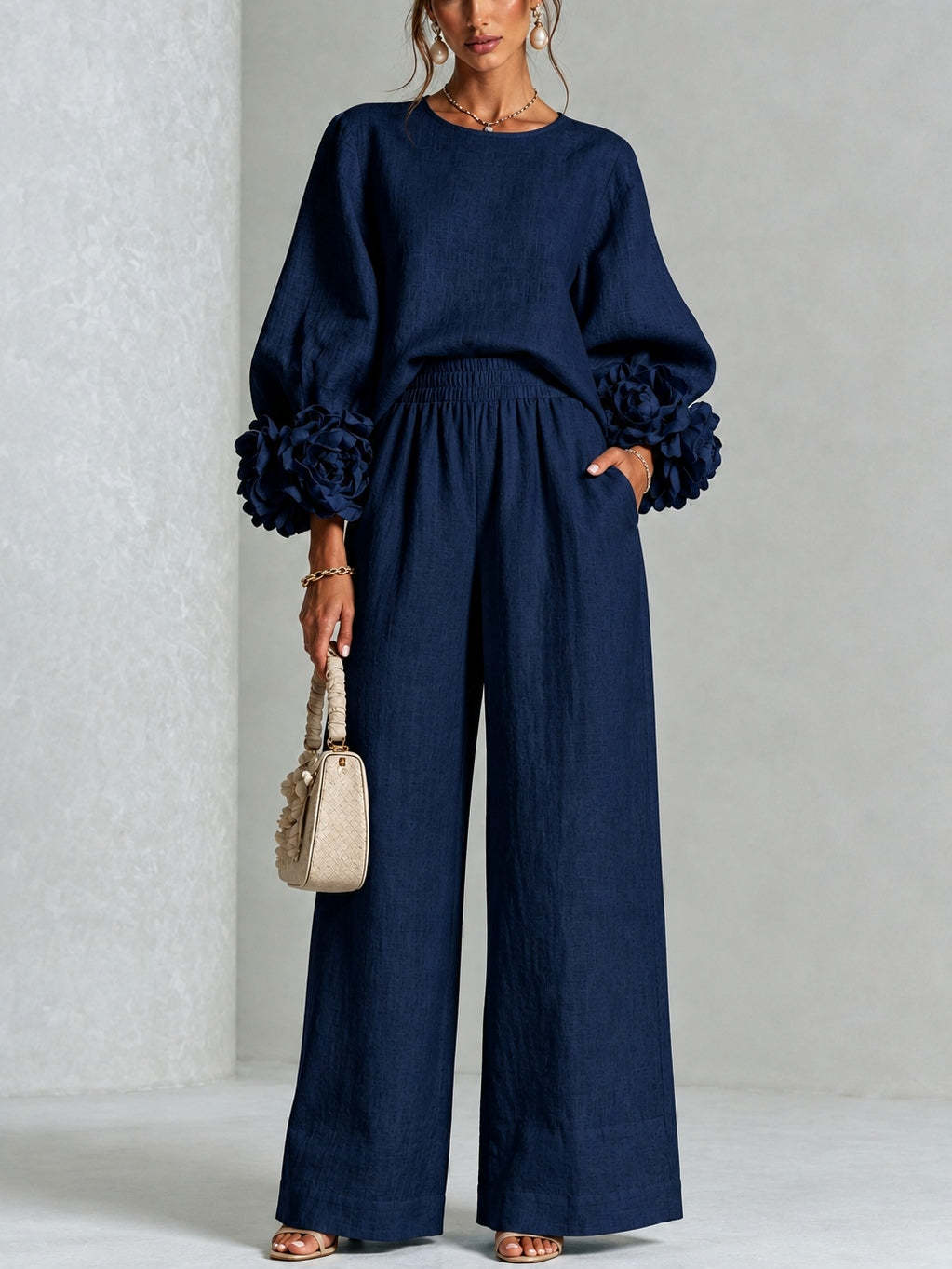Mila - Linen Blend Two-Piece Set