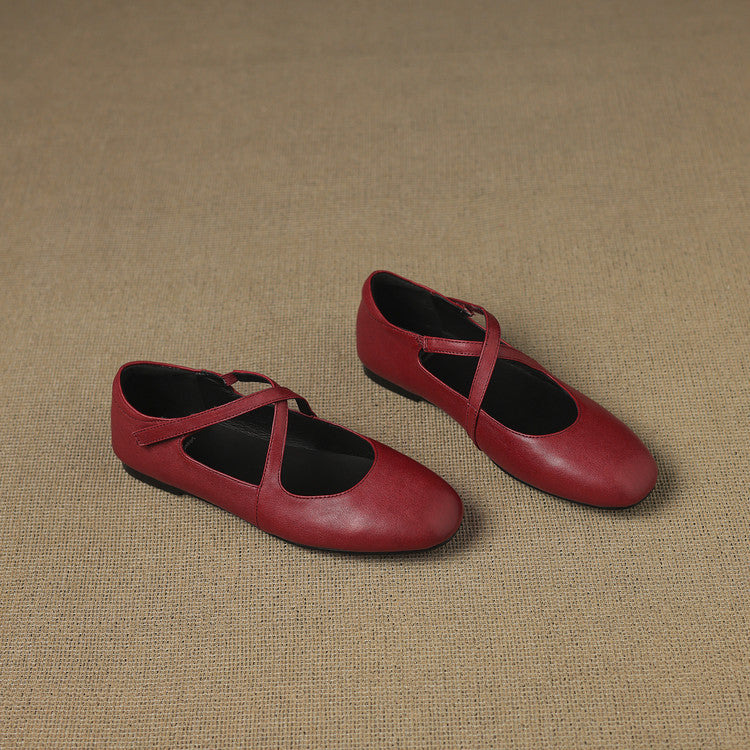 Laurel - Genuine Leather Flats