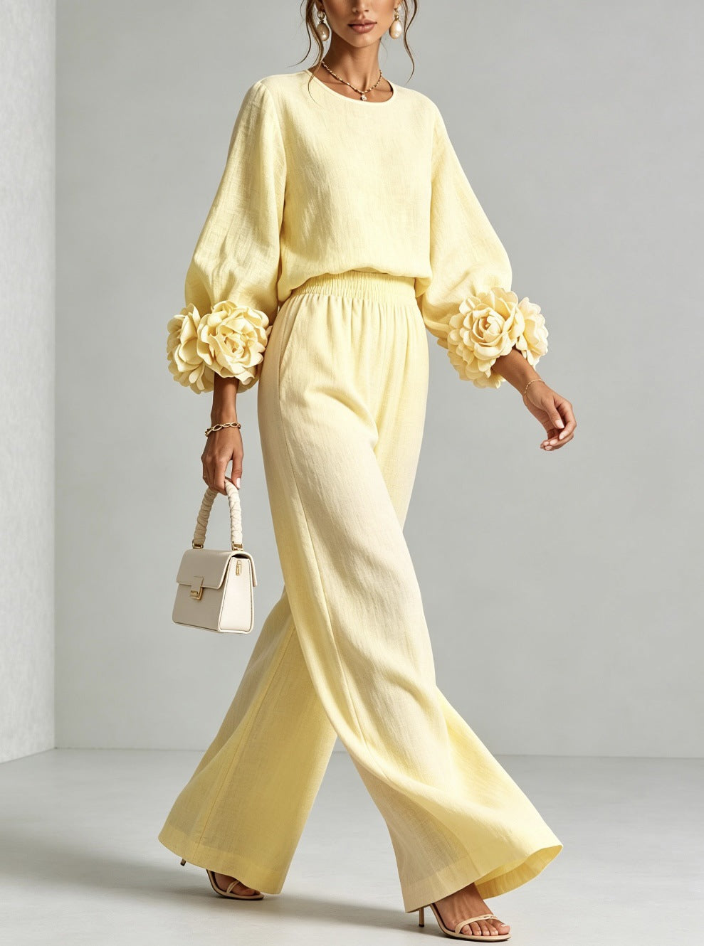 Mila - Linen Blend Two-Piece Set