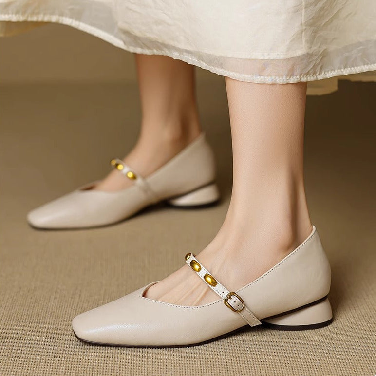 Aubrey - Genuine Leather Flats