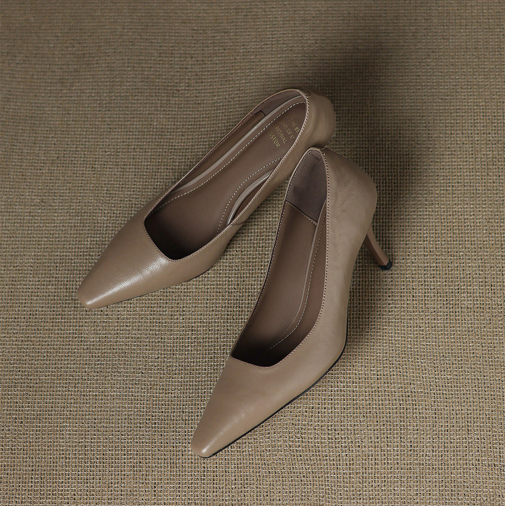 Ensley - Genuine Leather Heels