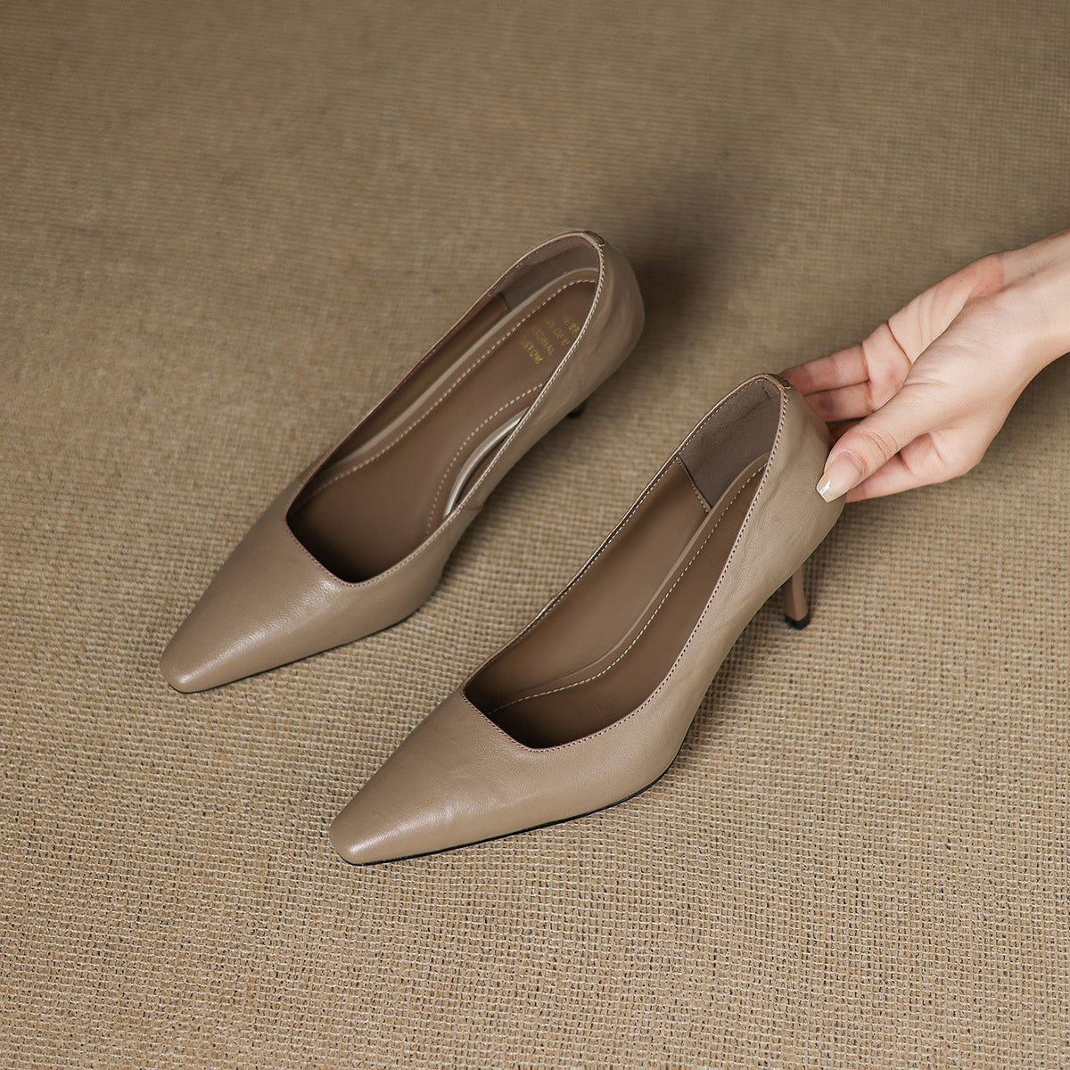 Ensley - Genuine Leather Heels