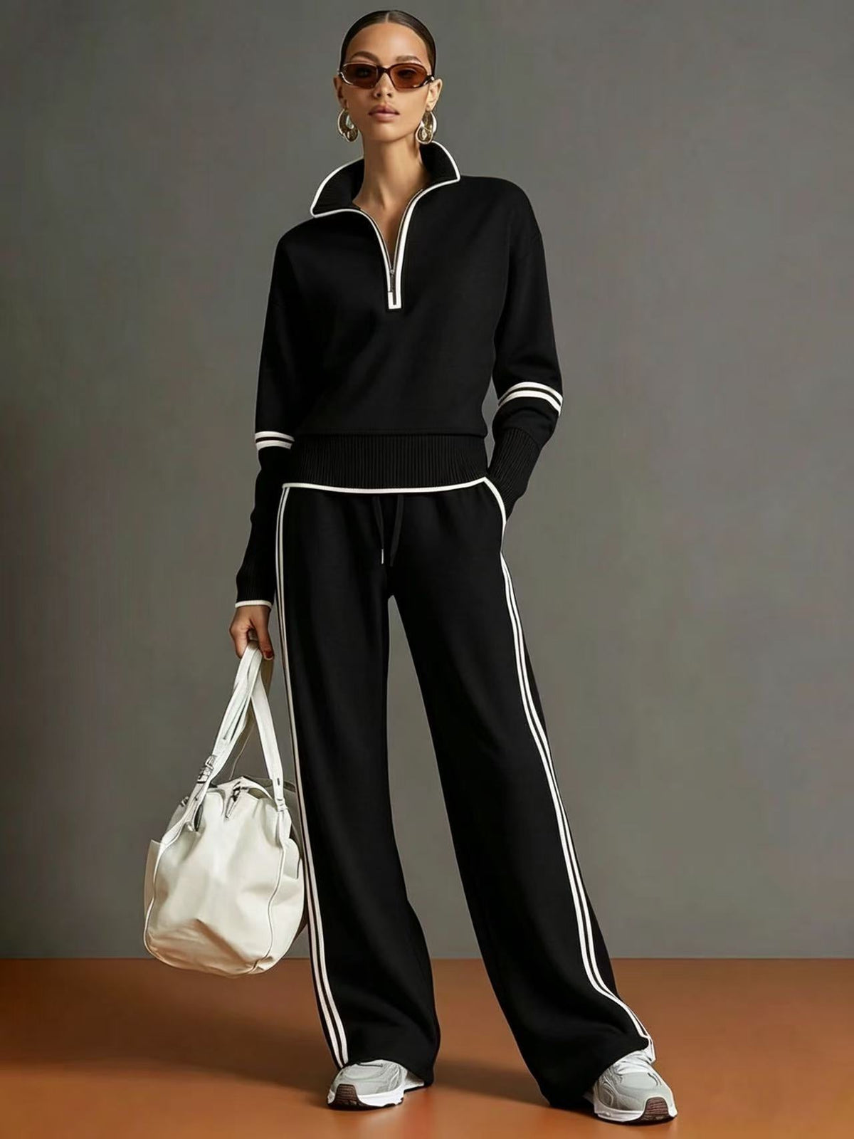 Maren – Quarter-Zip Tracksuit Set