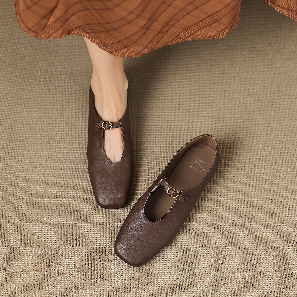 Laylani - High-Vamp Mary Jane Flat