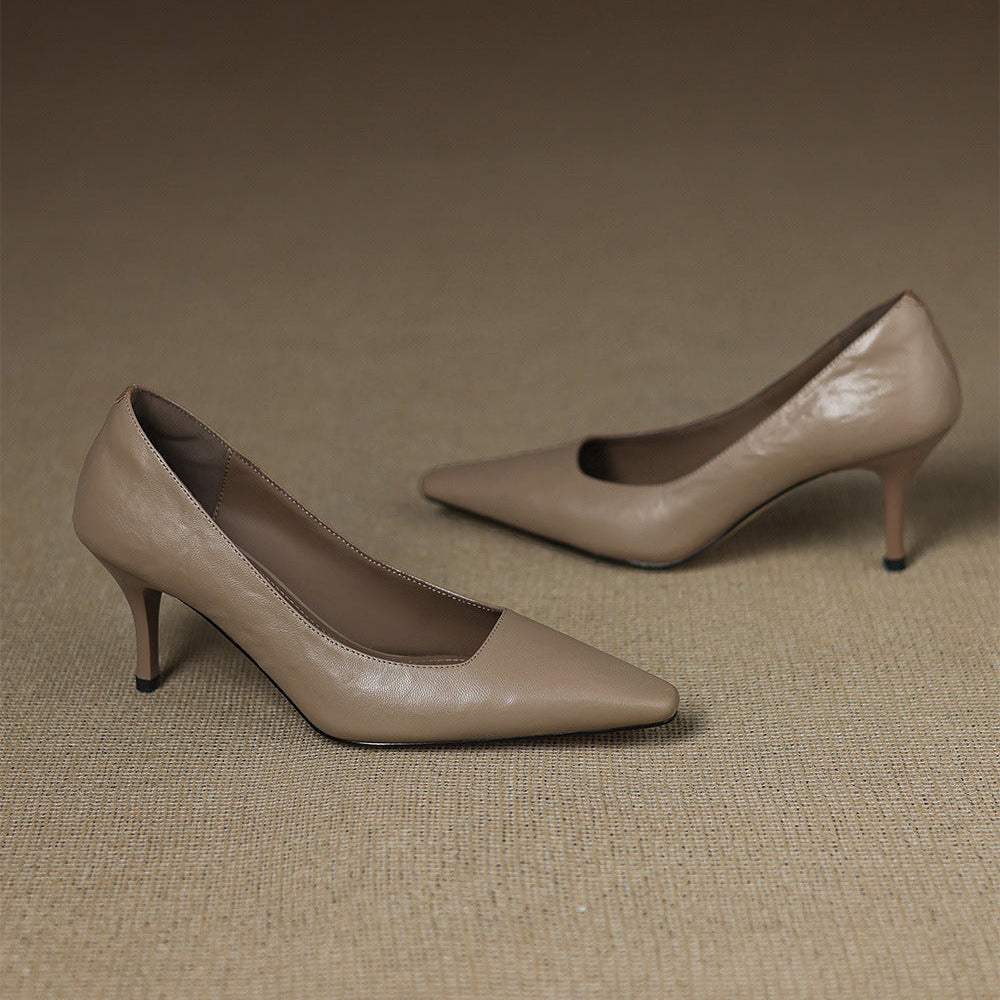 Ensley - Genuine Leather Heels