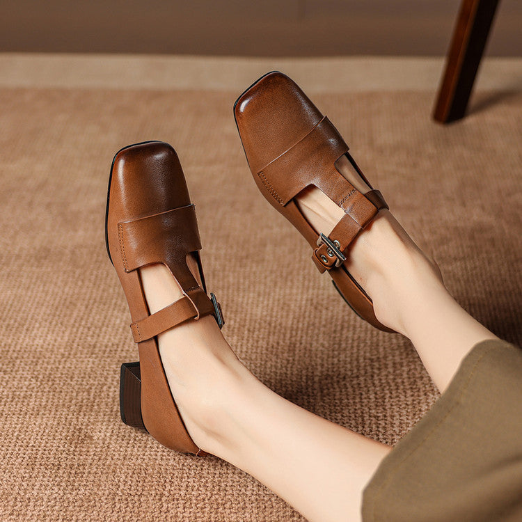 Matilda - Genuine Leather Heels