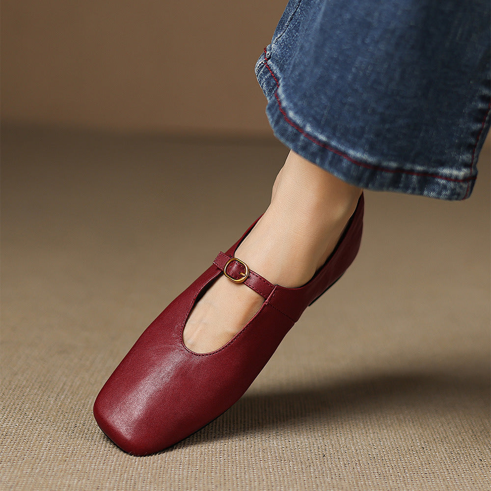 Laylani - High-Vamp Mary Jane Flat