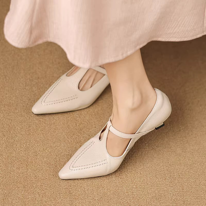 Liv - Genuine Leather Heels