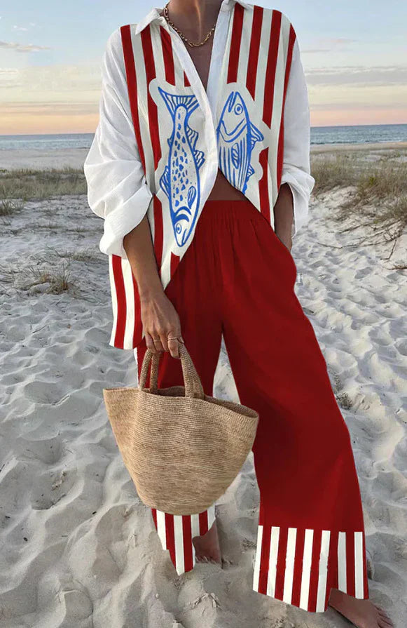 Cassy - 2-Piece Summer Linen Co-Ord Set
