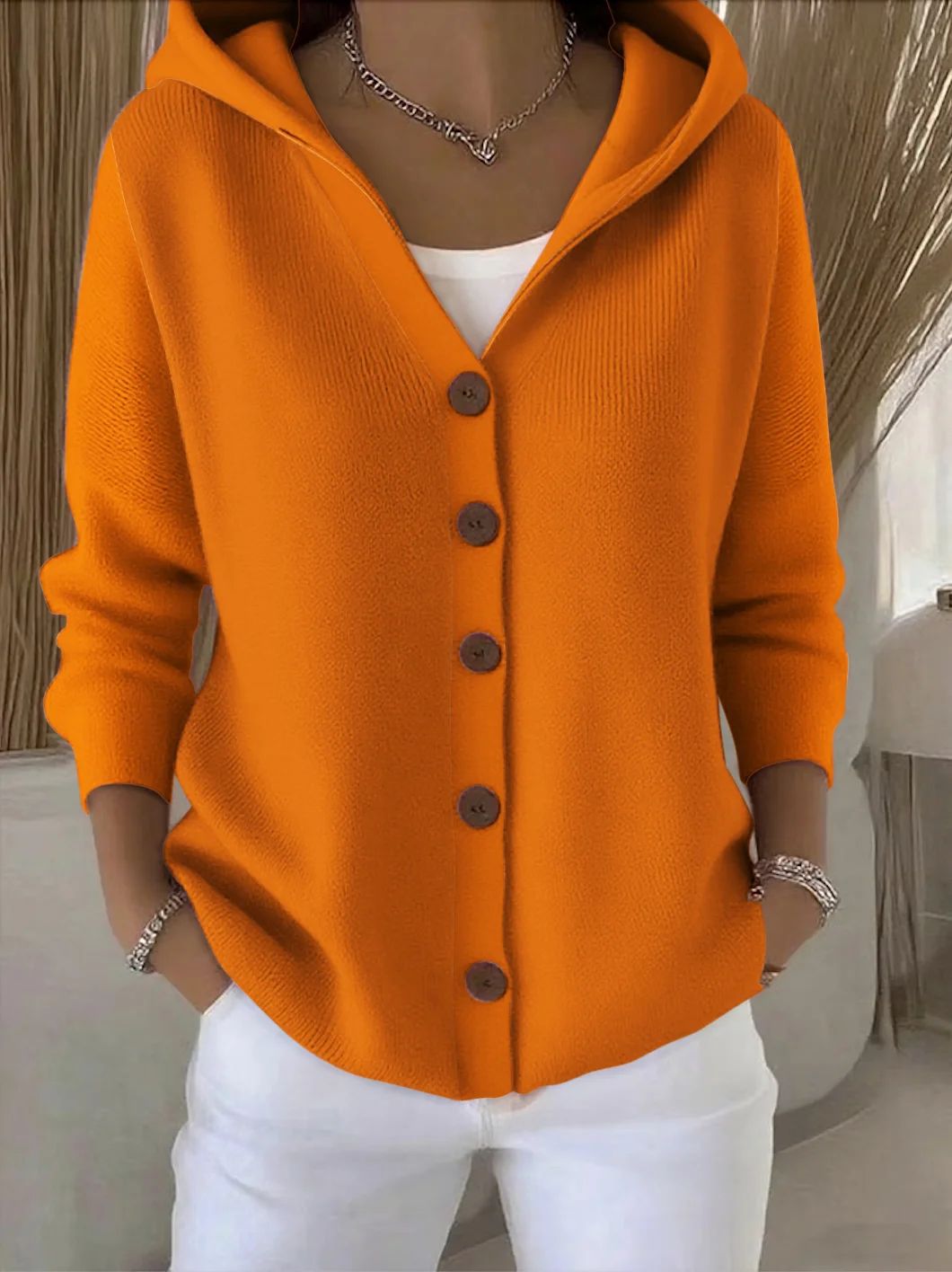 Everly – Hooded Knit Cardigan