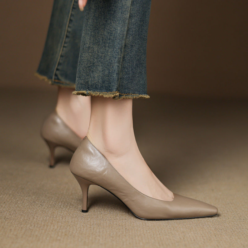 Ensley - Genuine Leather Heels