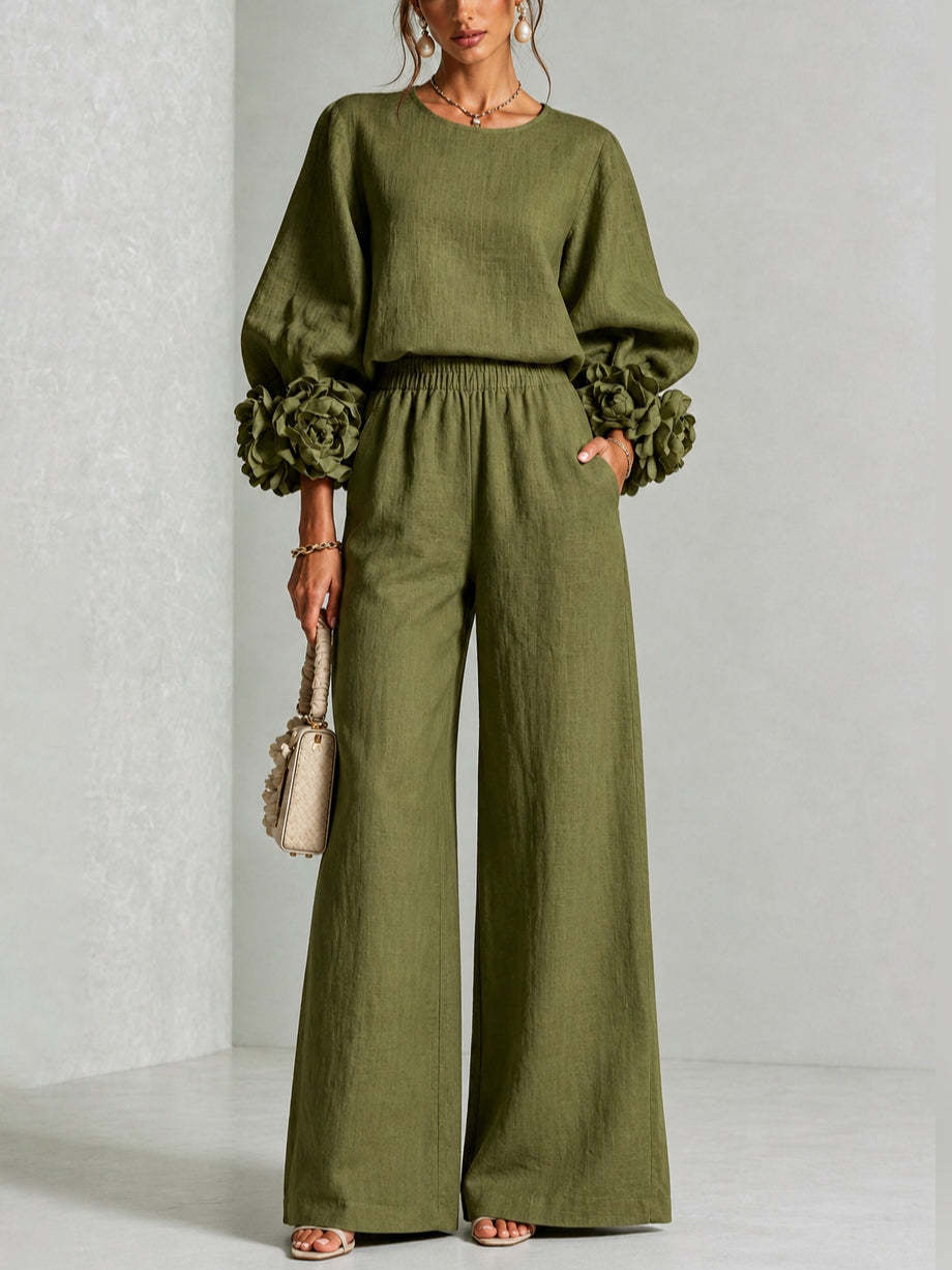 Mila - Linen Blend Two-Piece Set