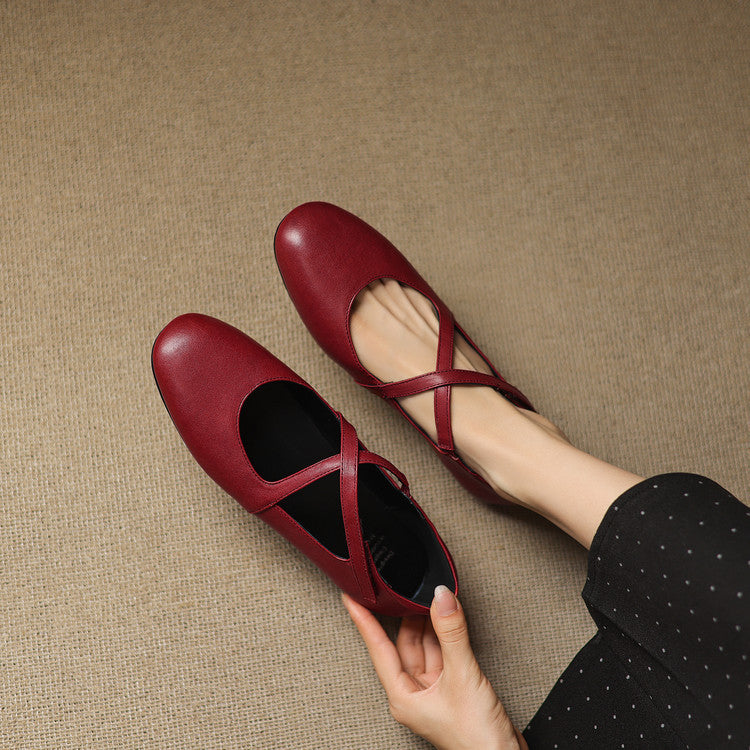 Laurel - Genuine Leather Flats