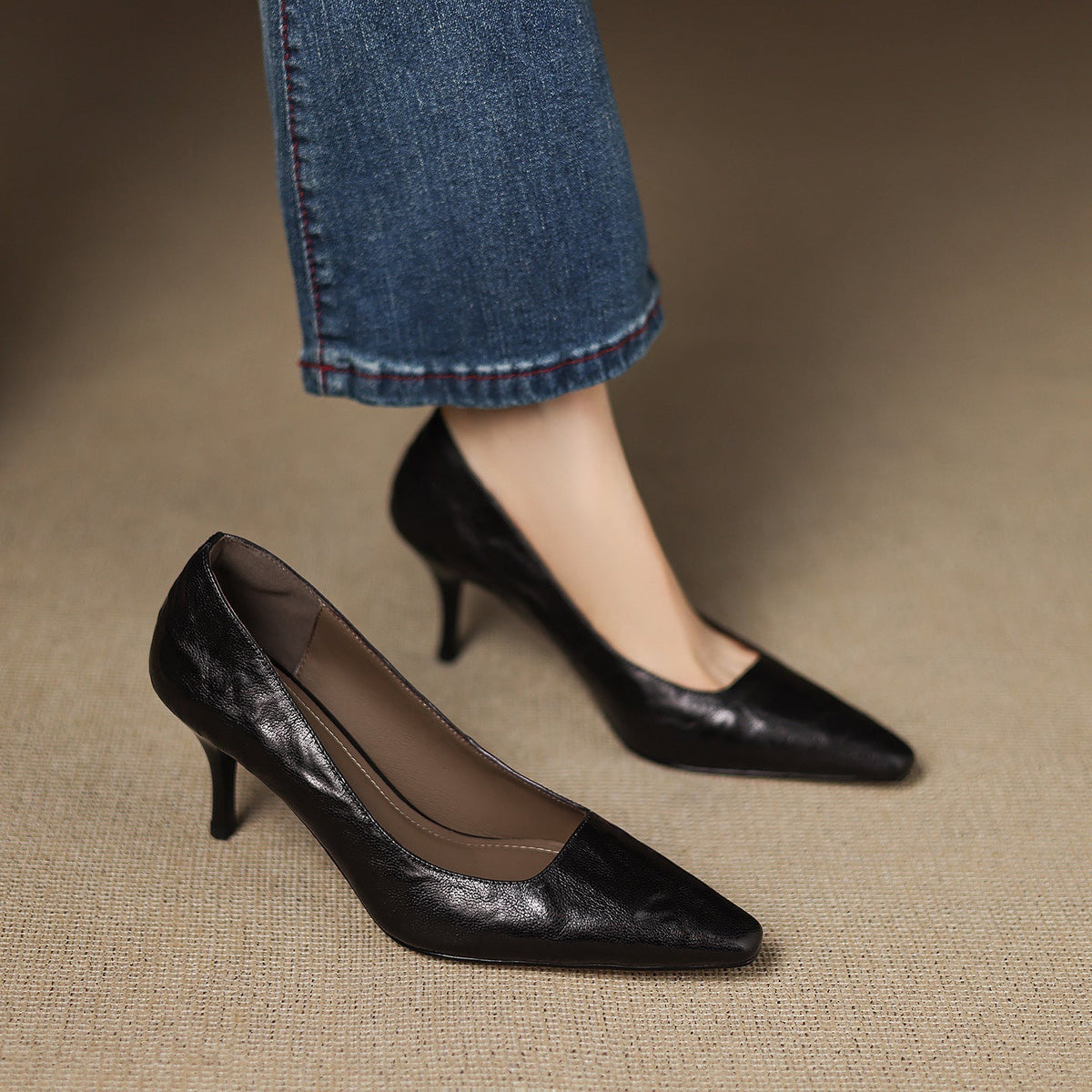 Ensley - Genuine Leather Heels