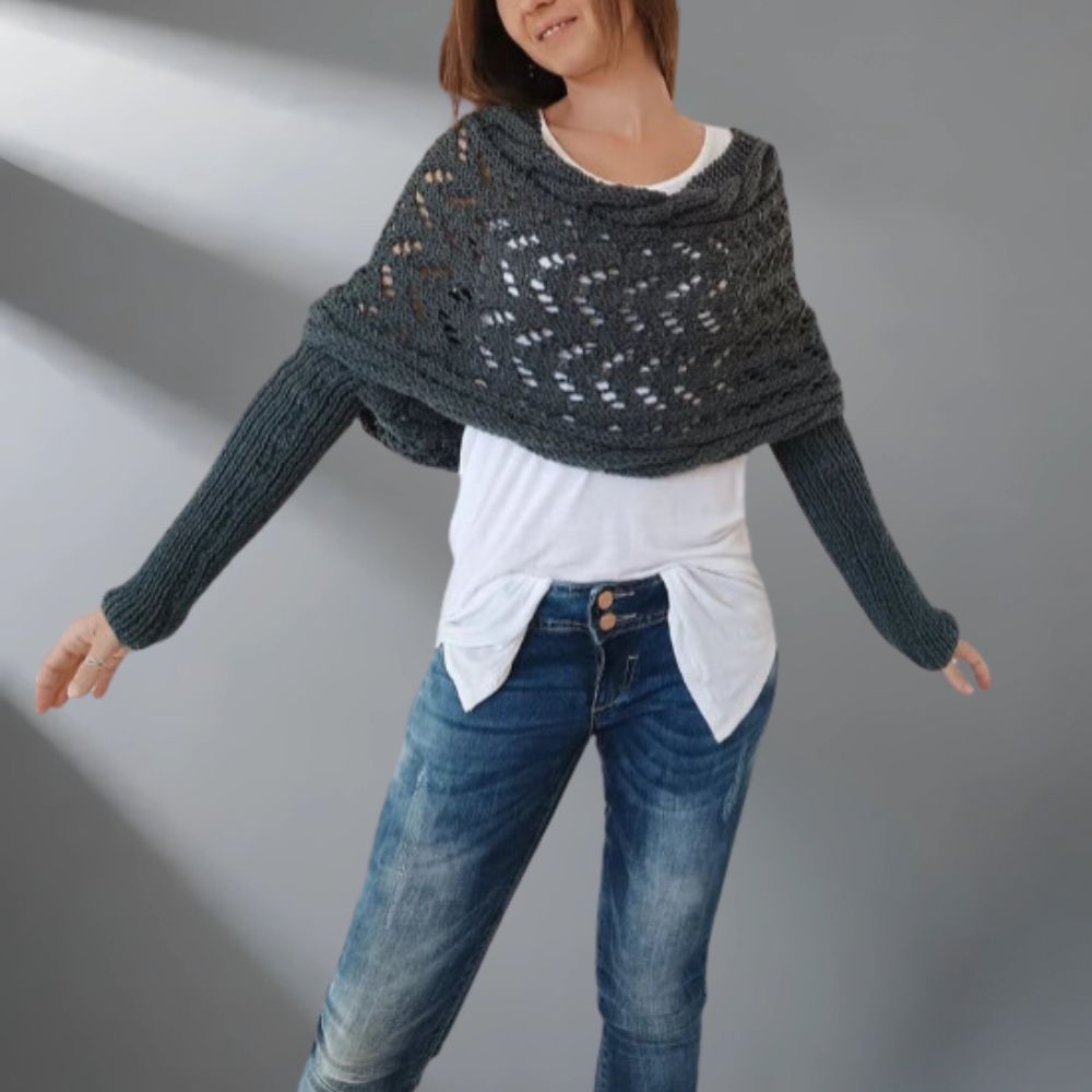Edith – Stylish Knitted Shawl