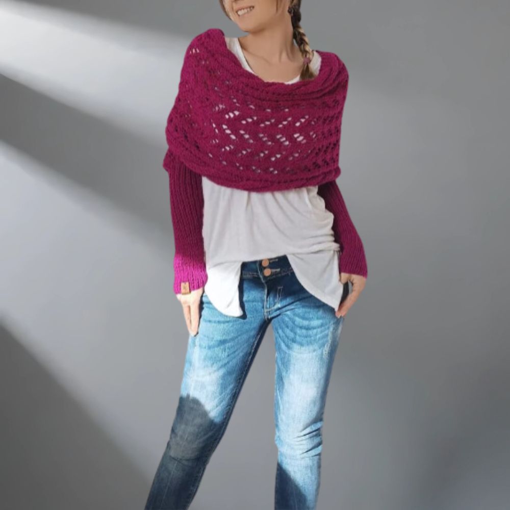 Edith – Stylish Knitted Shawl