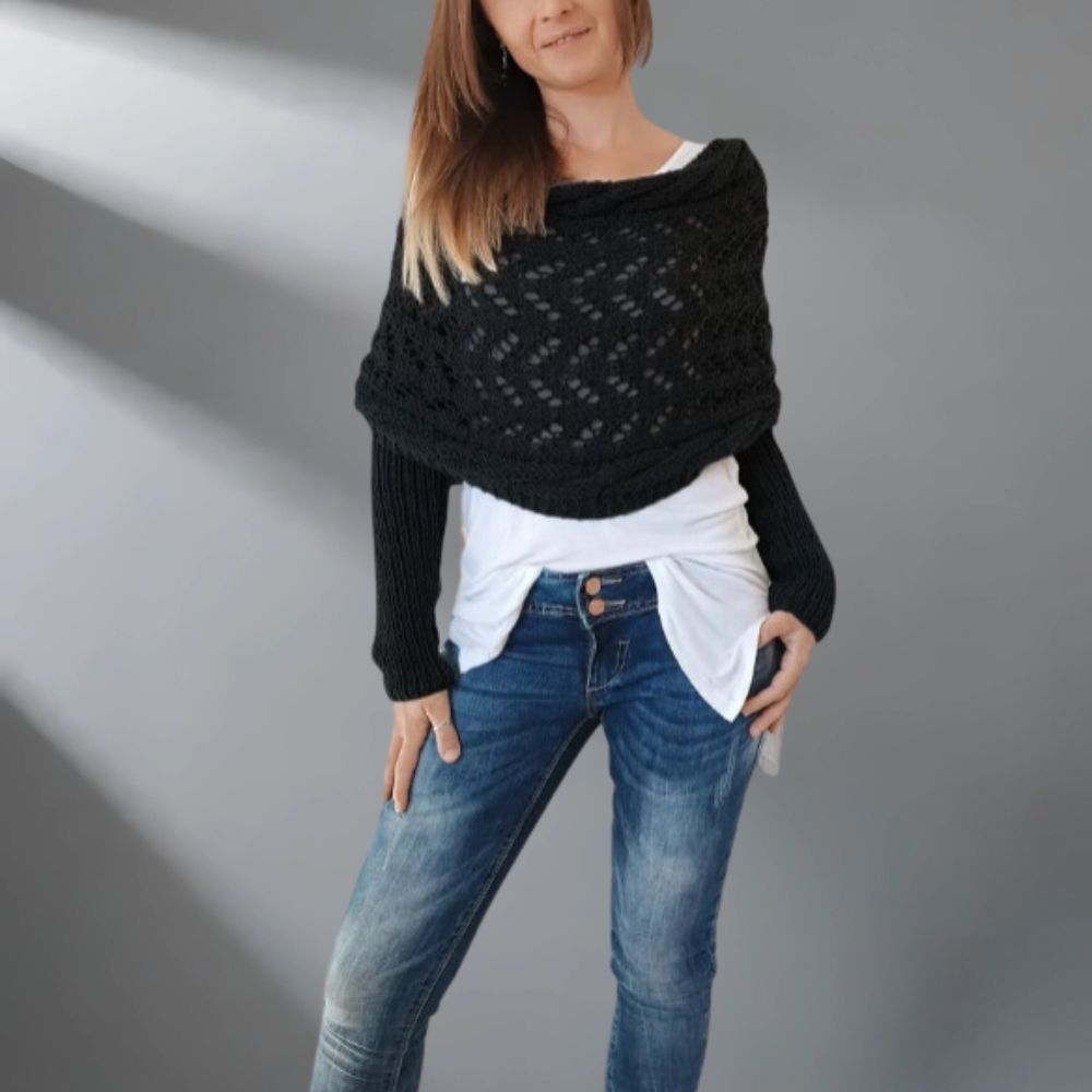Edith – Stylish Knitted Shawl