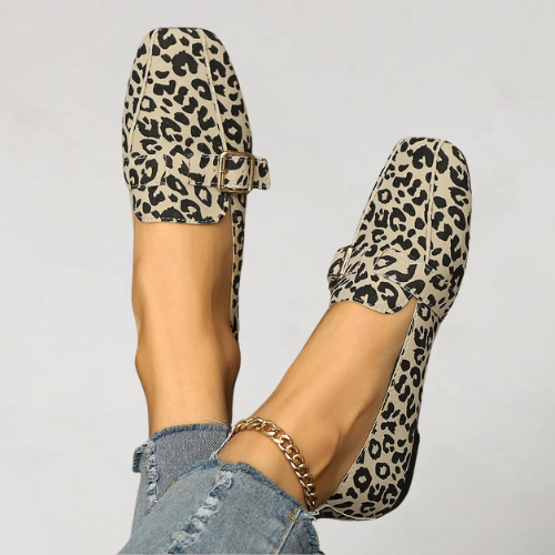 Yanna – Casual Loafers with Decorative Buckle with Belt