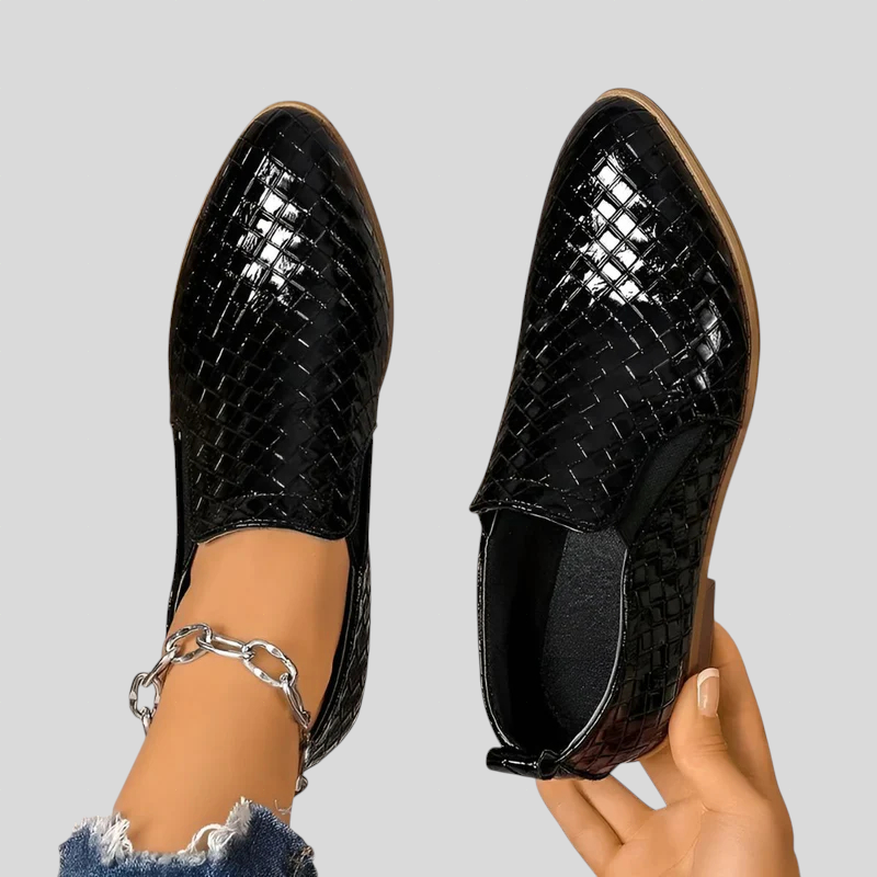 Aaliyah - Braided Ankle Boots with Block Heel