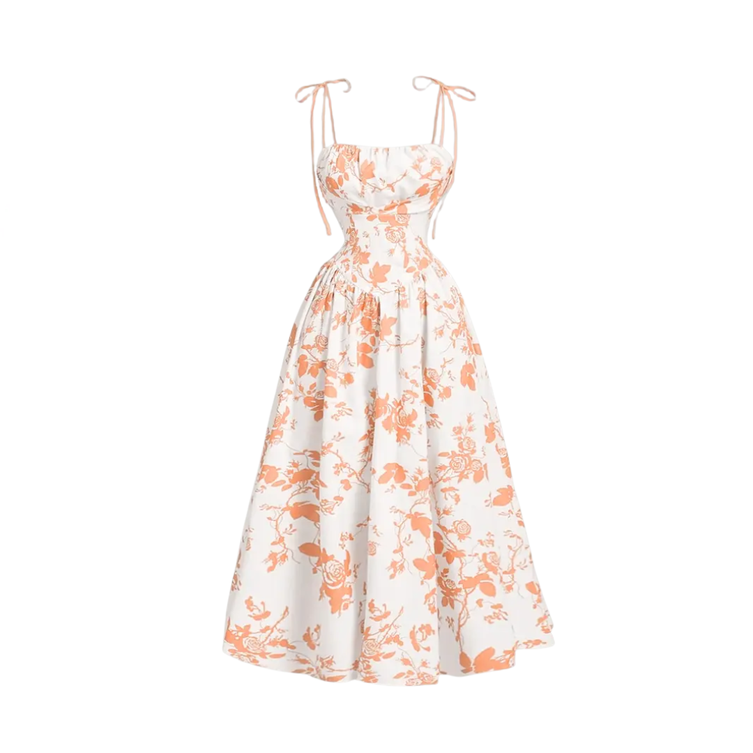 Abegail - Floral Tie-Shoulder Cami Dress