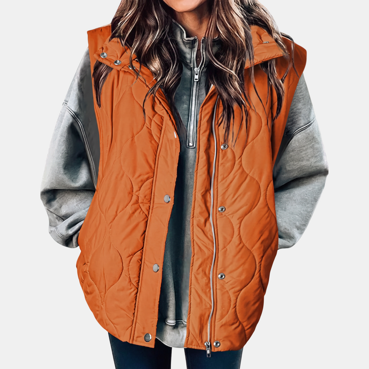 Dulce - Quilted Hooded Puffer Vest