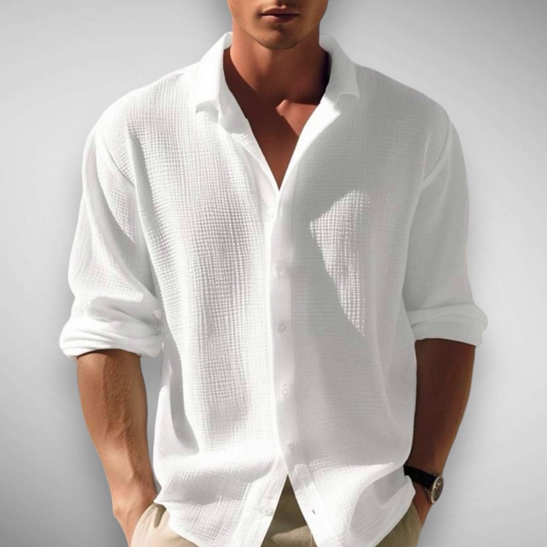 Mike – Lightweight Summer Shirt with Roll-Up Sleeves