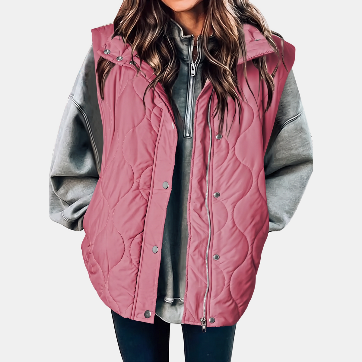 Dulce - Quilted Hooded Puffer Vest