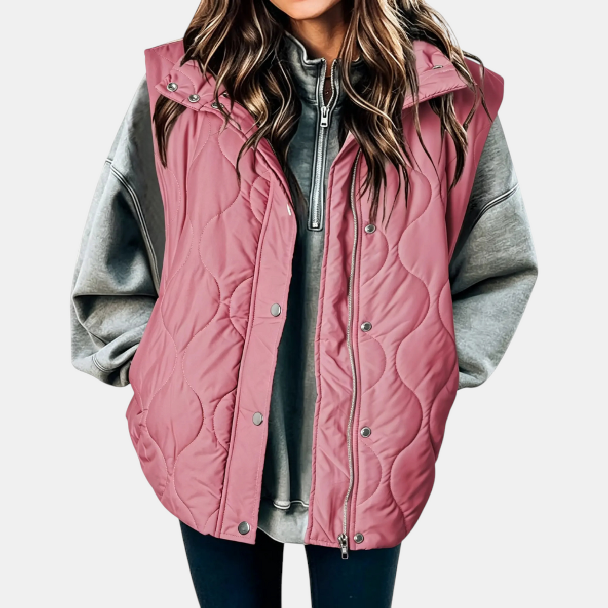 Wren - Quilted Hooded Puffer Vest